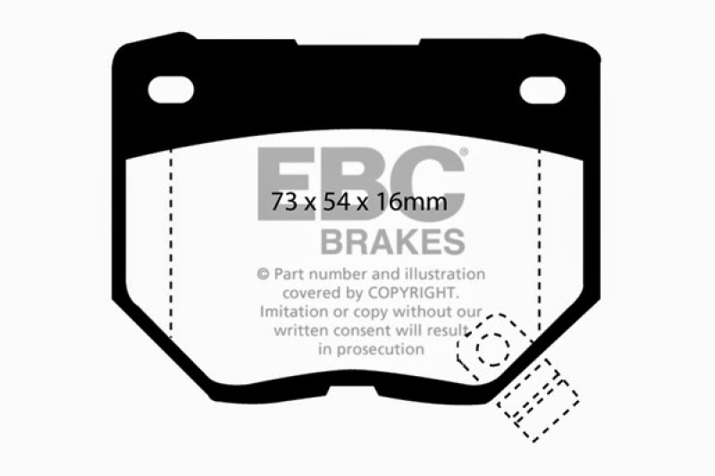 EBC Greenstuff 2000 Series Rear Brake Pads for Nissan Skyline R34 2.5 GT (200) – Sport Performance and Low Dust - Image 5
