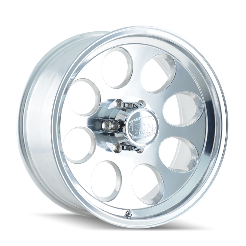 ION Wheels Type 171 17x9 Polished Alloy Wheel with 8x165.1 Bolt Pattern and Zero Offset - Part Number 171-7981P