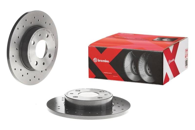Brembo OE UV Coated Front Left Brake Rotor for Nissan Rogue and Porsche 911/Boxster