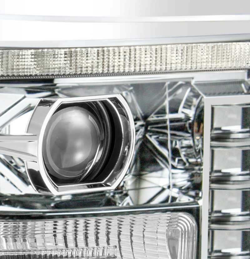 AlphaRex PRO-Series Projector Headlights for Ford F-250 Super Duty (2011-2013) – Chrome Plank Style with Sequential Signal - Image 6