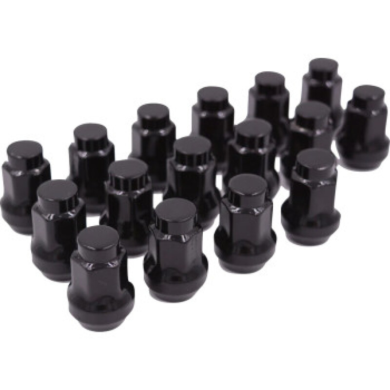 Raceline Conical Lug Nuts 10mm x 1.25, Black - Pack of 16 for Powersports Vehicles