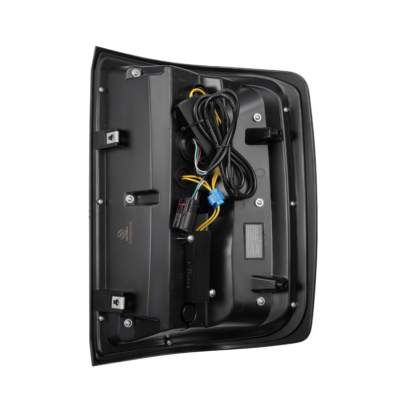 AlphaRex Luxx-Series LED Tail Lights for Chevy Silverado 1500 and 2500 HD, 2014-2015, Black/Red with Activ Light and Sequential Signal - Image 2