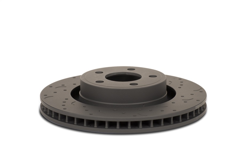 Hawk Performance Talon HTC4051 Rear Cross Drilled and Slotted Brake Rotor for Ford Mustang 2011-2013 - Image 4