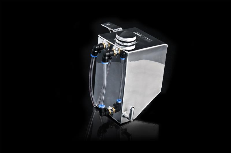 Weapon R Polished Aluminum Coolant Overflow Tank for Nissan 240SX S13 (1989-1994) - Image 2