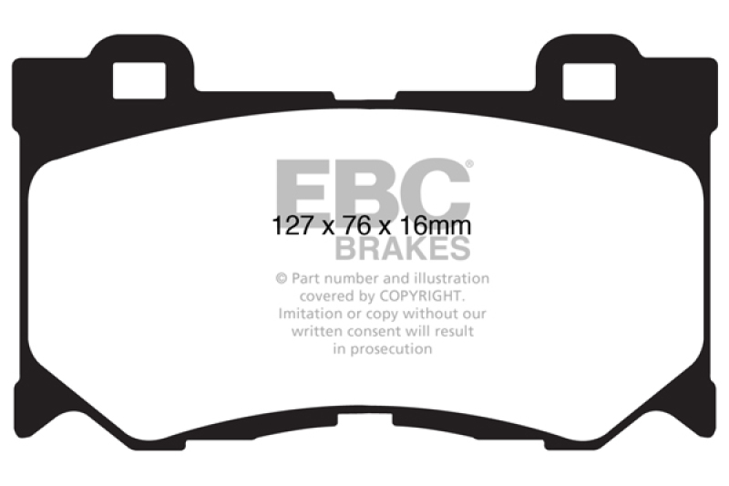 EBC Redstuff Ceramic Low Dust Brake Pads for Nissan 370Z and Infiniti G37 – Part DP31823C - Image 5