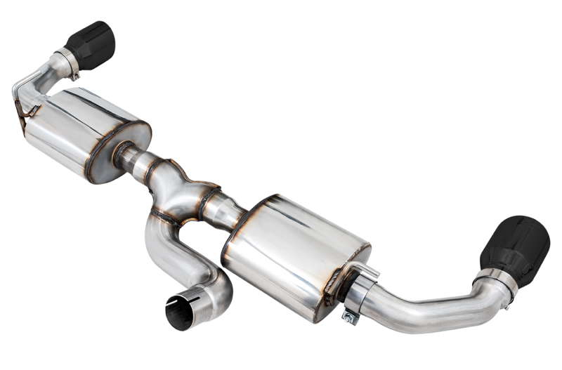 AWE Tuning Jeep Wrangler JK/JKU 3.6L Tread Edition Axle-Back Dual Exhaust with Diamond Black Tips - Image 5