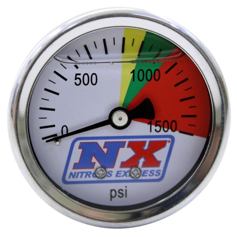 Nitrous Express Part 15508 Nitrous Pressure Gauge (0-1500 PSI) for Automotive Use - Image 2