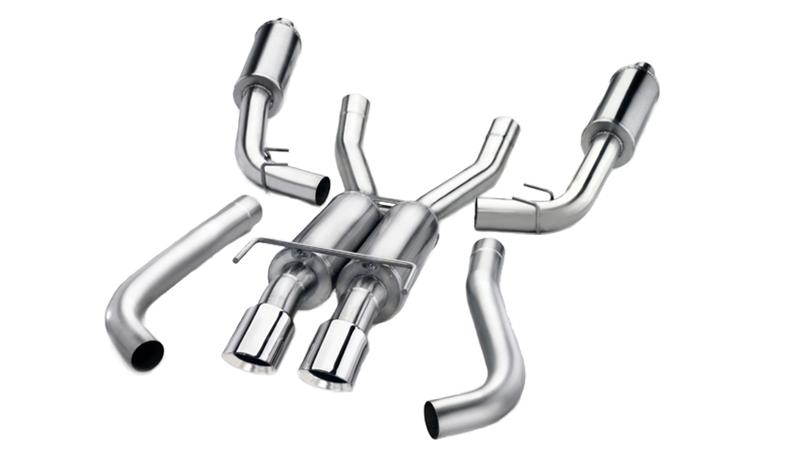 Corsa Performance 14222 Polished Sport Cat-Back Exhaust System for Cadillac Escalade ESV and GMC Yukon XL 1500 - Image 9