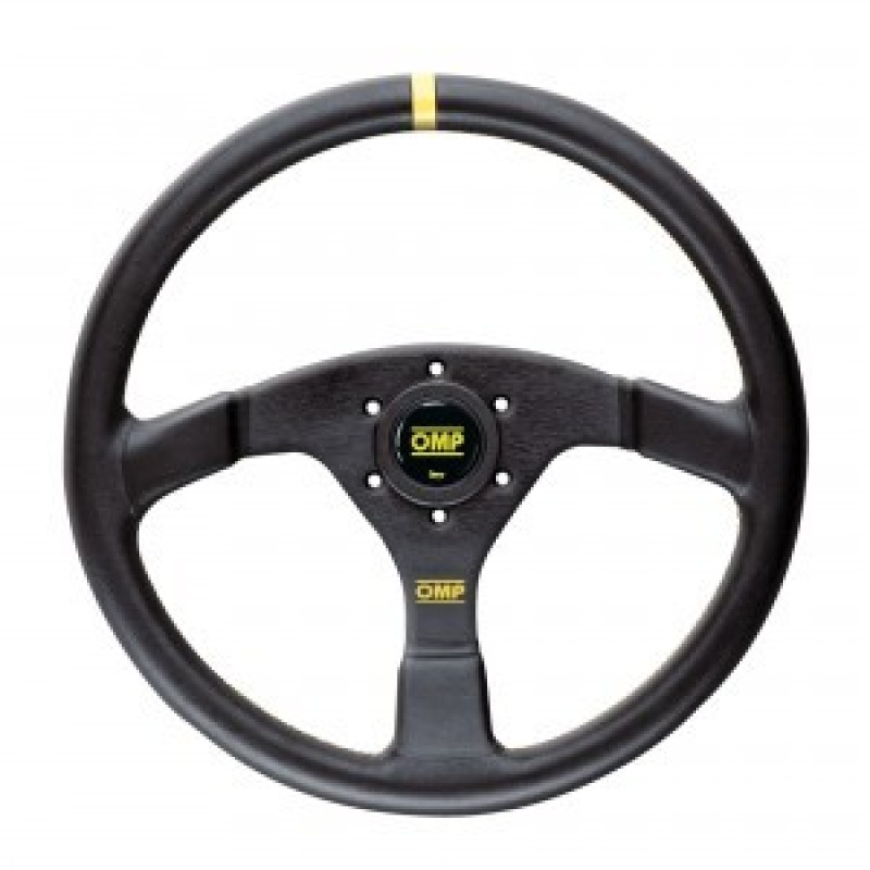 OMP Velocita Flat 350mm Steering Wheel with Black Suede Cover - Part No. OD0-1958-071