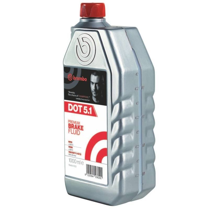 Brembo OE DOT 5.1 Brake Fluid - 1 Quart (1000 ml) for Superior Braking Performance