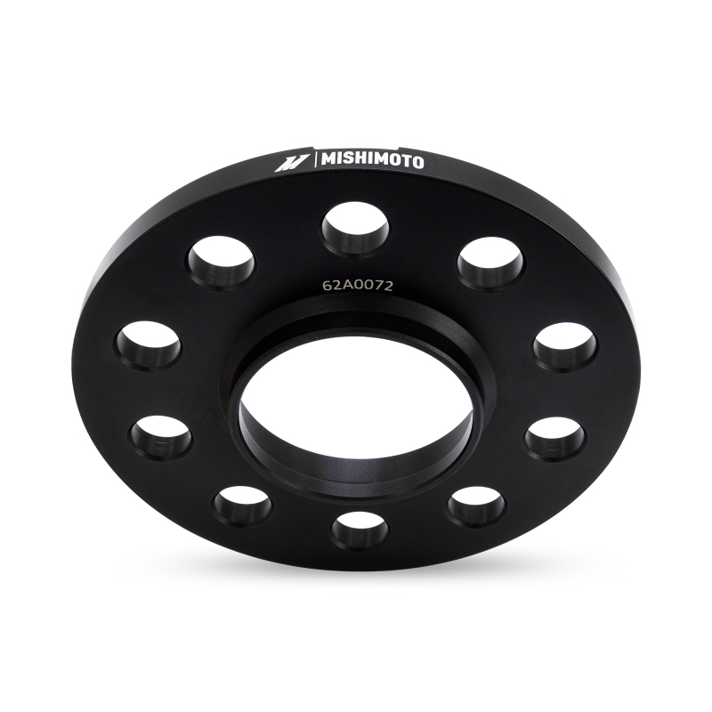 Mishimoto 10mm Wheel Spacers for 5x120 Bolt Pattern, 72.6 Center Bore, M14x1.25 Thread - Black Anodized Aluminum - Image 3