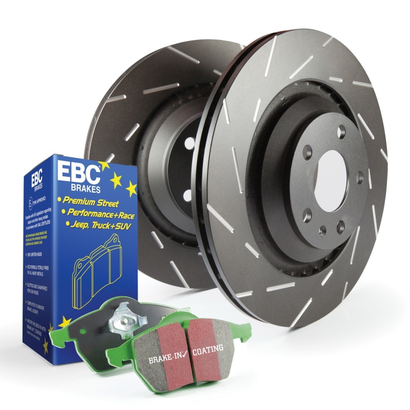 EBC S2 Kits Greenstuff Brake Pads and USR Rotors for Volkswagen Golf, Audi TT