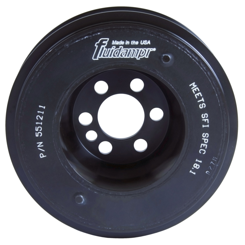 Fluidampr VW 06-08 2.0L FSI Steel Harmonic Balancer - Black Zinc Chromate, SFI 18.1 Certified - Image 3