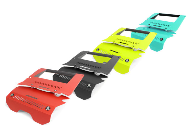 Perrin Performance Neon Yellow Engine Cover Kit for 2015-2021 Subaru WRX with Intercooler and Pulley Covers - Part No. PSP-ENG-165NY - Image 6