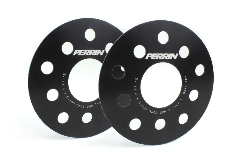 Perrin Performance Subaru/Toyota/Scion 3mm Slip-On Wheel Spacers, 5x114.3 & 5x100 Bolt Pattern, 56mm Center Bore - Pair
