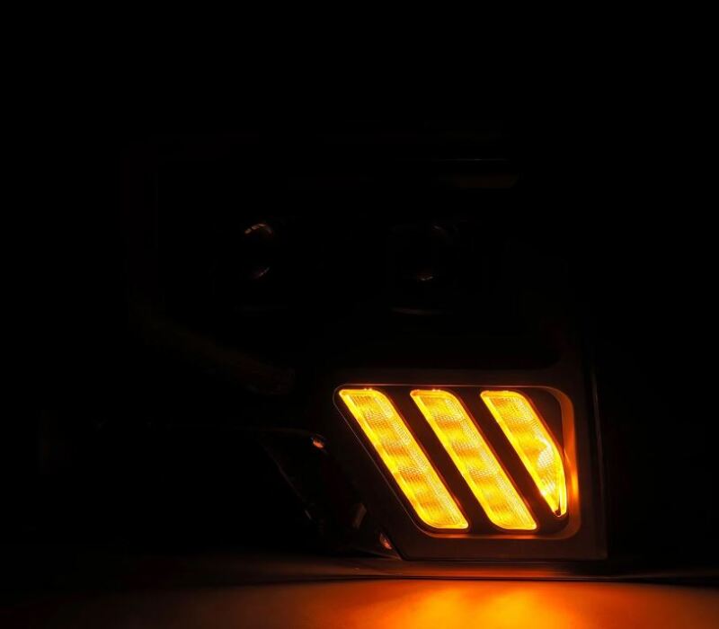 AlphaRex PRO-Series Projector Headlights for Ford F-150 2009-2014 - Black Plank Style with Activation Light and Sequential Signal - Image 4