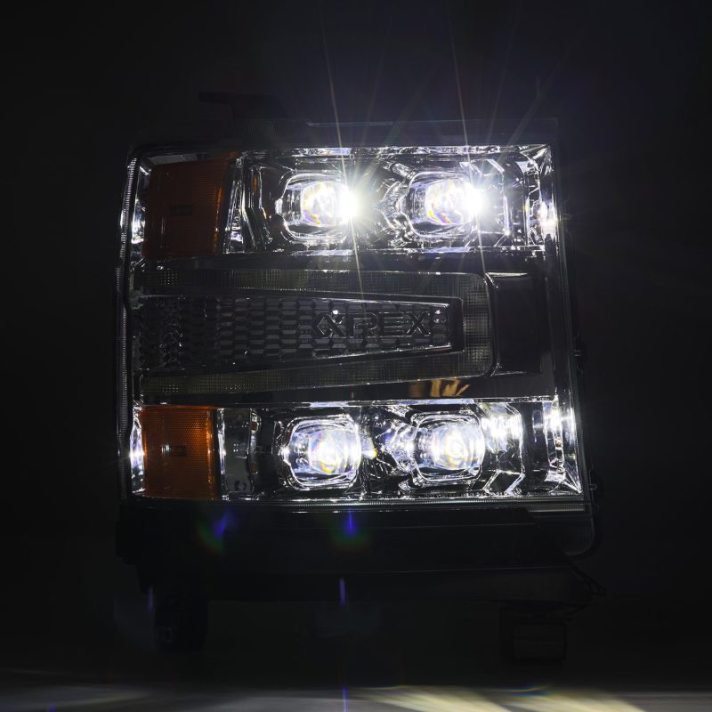 AlphaRex 16-18 Chevy Silverado 1500HD NOVA-Series LED Projector Headlights with Sequential Turn Signals and Daytime Running Lights - Image 6