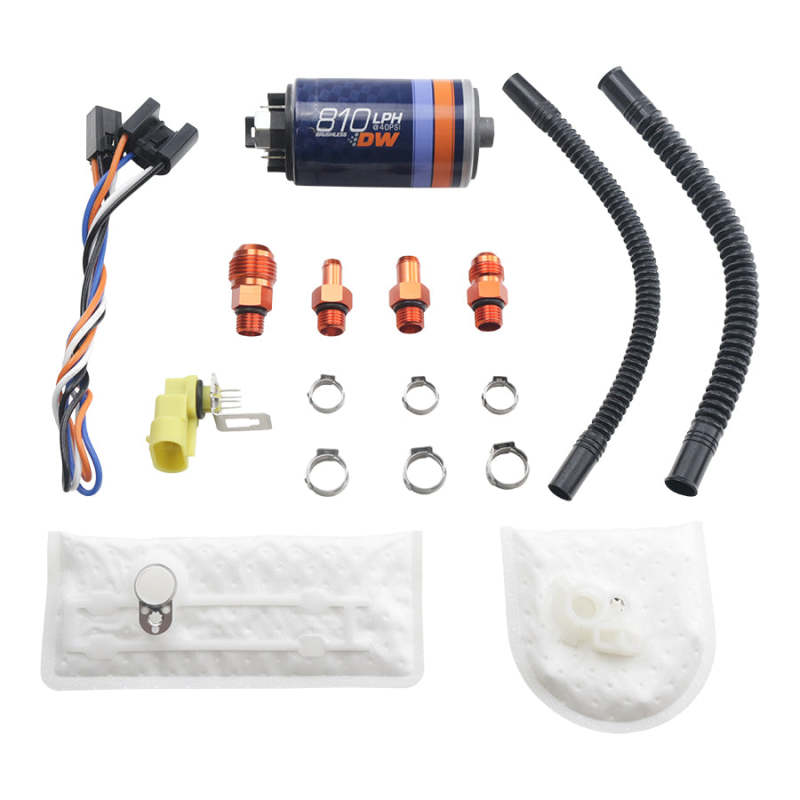 DeatschWerks DW810 Brushless Series 810 LPH In-Tank Fuel Pump with Install Kit 9-1002