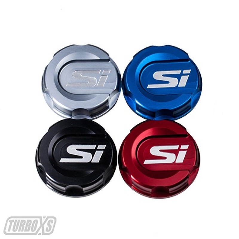 Turbo XS Black Oil Cap with Si Logo for 2017 Honda Civic - Image 3