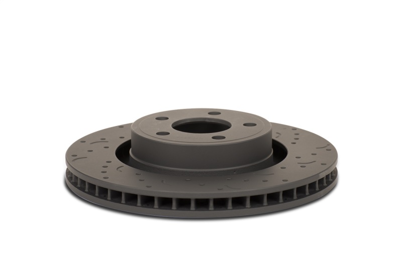 Hawk Performance Talon HTC4051 Rear Cross Drilled and Slotted Brake Rotor for Ford Mustang 2011-2013 - Image 7