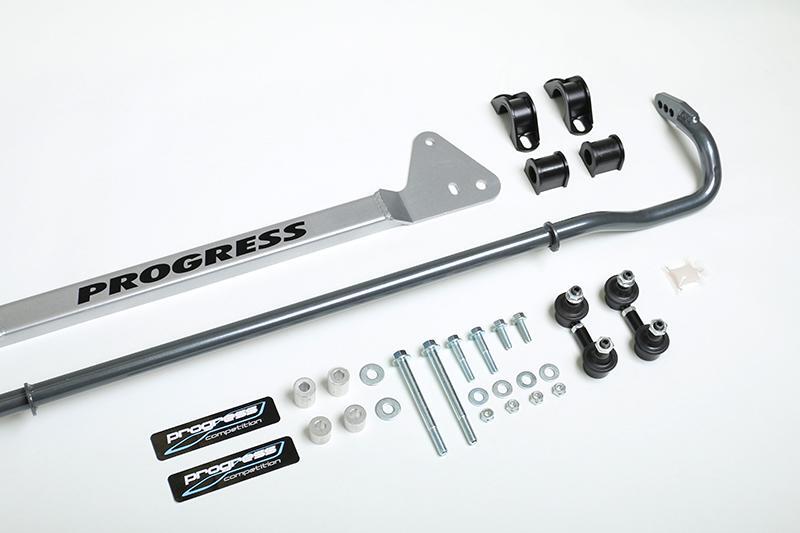 Progress Technology 94-01 Acura Integra Rear Sway Bar Kit with Adjustable 22mm Bar, Steel Chassis Brace, and HD End Links - Image 6
