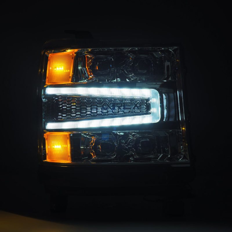 AlphaRex 16-18 Chevy Silverado 1500HD NOVA-Series LED Projector Headlights with Sequential Turn Signals and Daytime Running Lights - Image 3