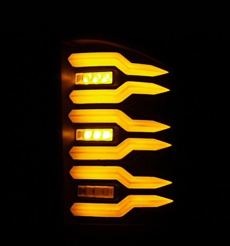 AlphaRex Luxx Series LED Tail Lights for Chevrolet Silverado 1500/2500HD/3500HD (2007-2014) – Black with Smoked Lens - Image 6