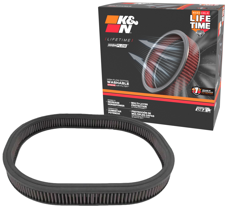 K&N Replacement High-Flow Air Filter for 1968-1972 Plymouth Barracuda and More - Part E-1980 - Image 8