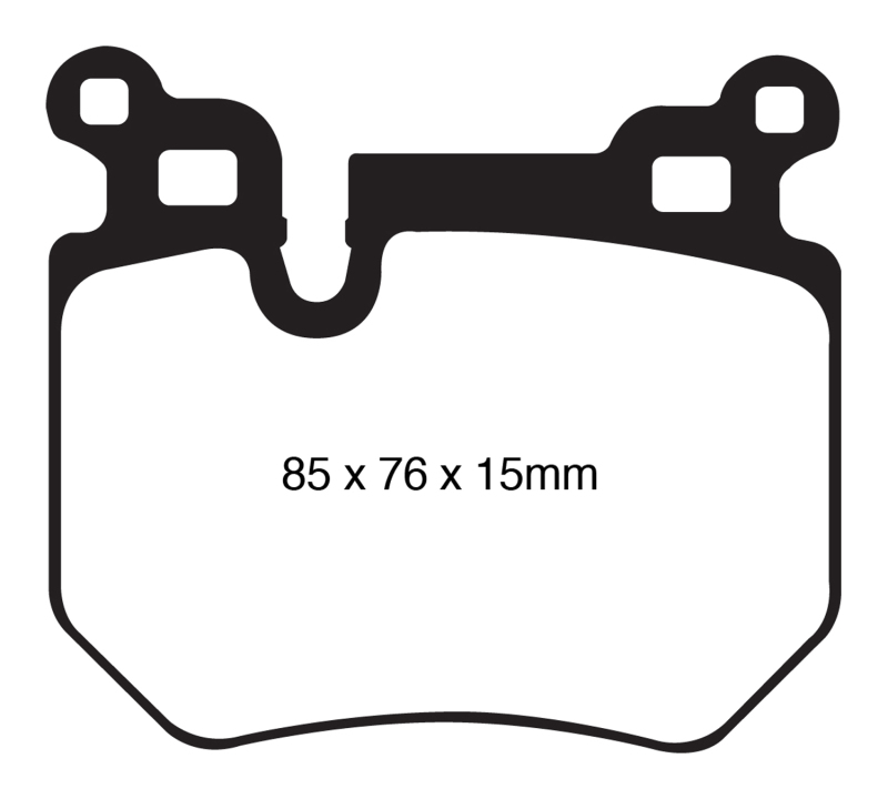 EBC Yellowstuff Rear Brake Pads for BMW 135i and 135is – High-Performance Street and Track Use - Image 2