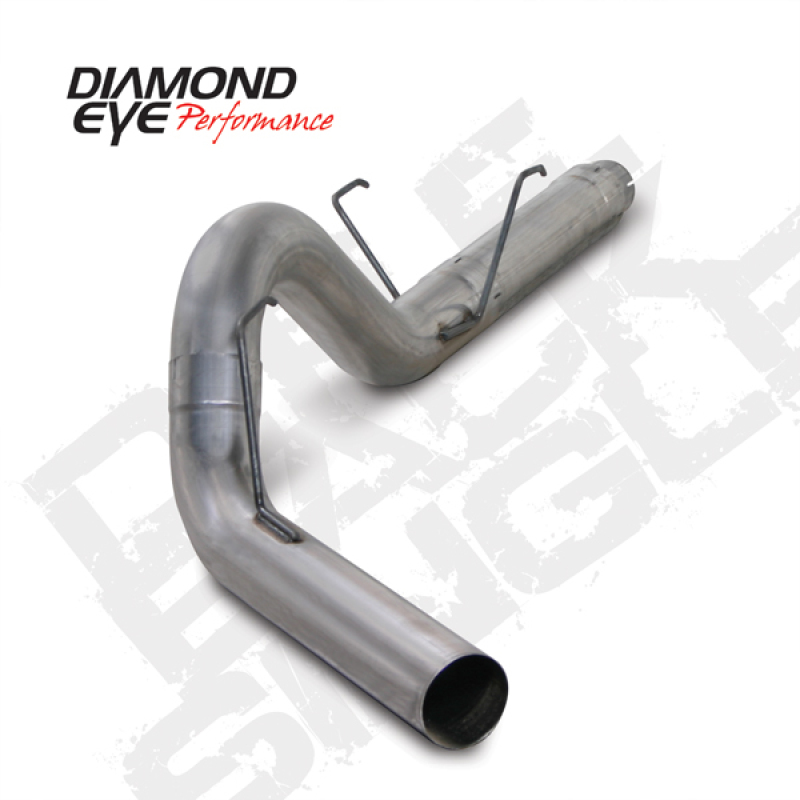Diamond Eye Performance 5-inch Exhaust System Kit for 2007.5-2012 Dodge Ram 2500/3500 with 6.7L Cummins Diesel - Single Stainless Steel - Image 2