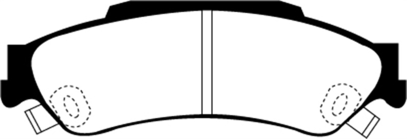 EBC Greenstuff 6000 Series Rear Brake Pads for Chevrolet S10 and Blazer (Part No. DP61602) - Image 2