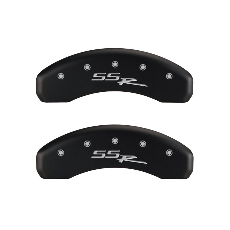 MGP 4 Caliper Covers for Chevrolet Trailblazer 2002-2005 - Engraved Front & Rear SSR Red Finish with Silver Characters - Image 6