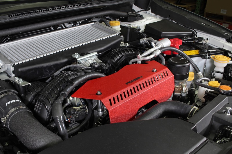 Perrin Performance Red Pulley Cover for 2022-2025 Subaru WRX (Tall, Without AOS) - Part PSP-ENG-153RD - Image 7