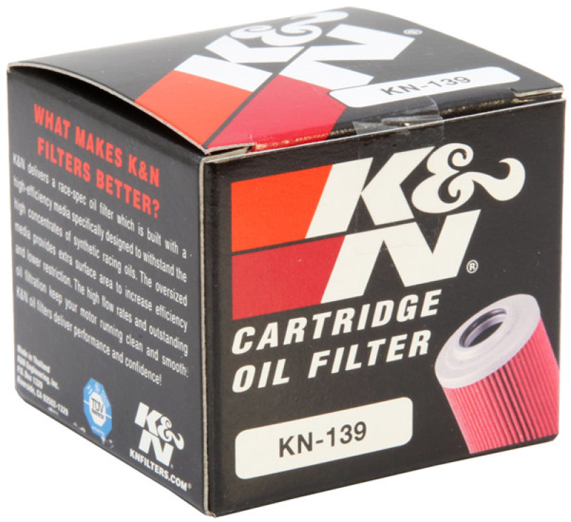 K&N Engineering Part KN-139 Powersports Cartridge Oil Filter for Suzuki, Kawasaki, Arctic Models - Image 10