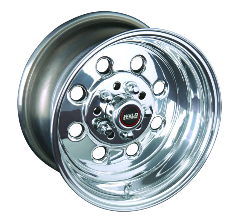 Weld Draglite 15x3.5 inch Polished Aluminum Wheel with 5x4.5 & 5x4.75 Bolt Pattern and 1.375 inch Backspace