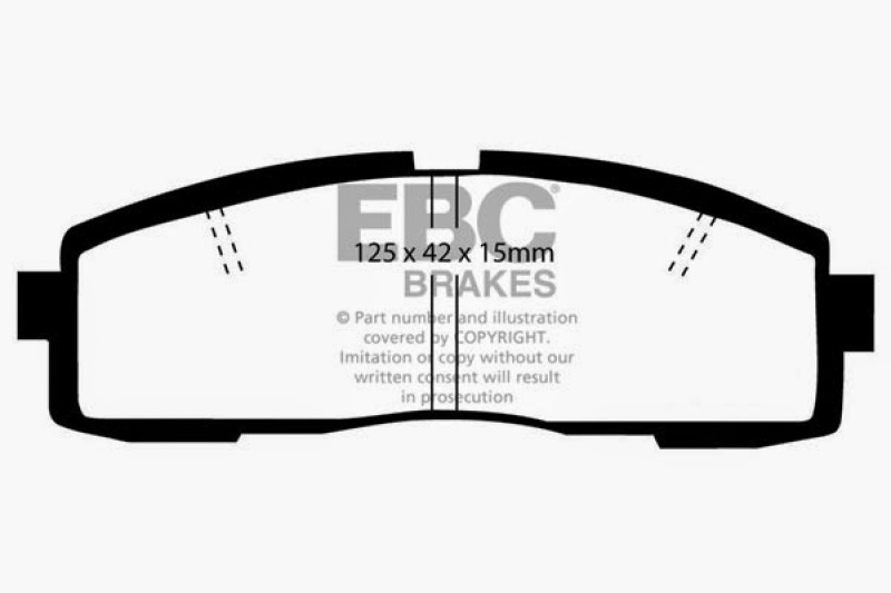 EBC Yellowstuff Rear Brake Pads for 1986-1992 Toyota Supra – High-Performance Street and Track Use - Image 6