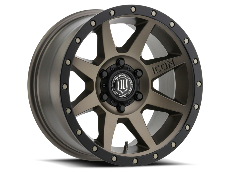ICON Rebound 17x8.5 Bronze Alloy Wheel for Nissan Titan – 6x5.5 Bolt Pattern, 0mm Offset, 4.75-inch Backspace