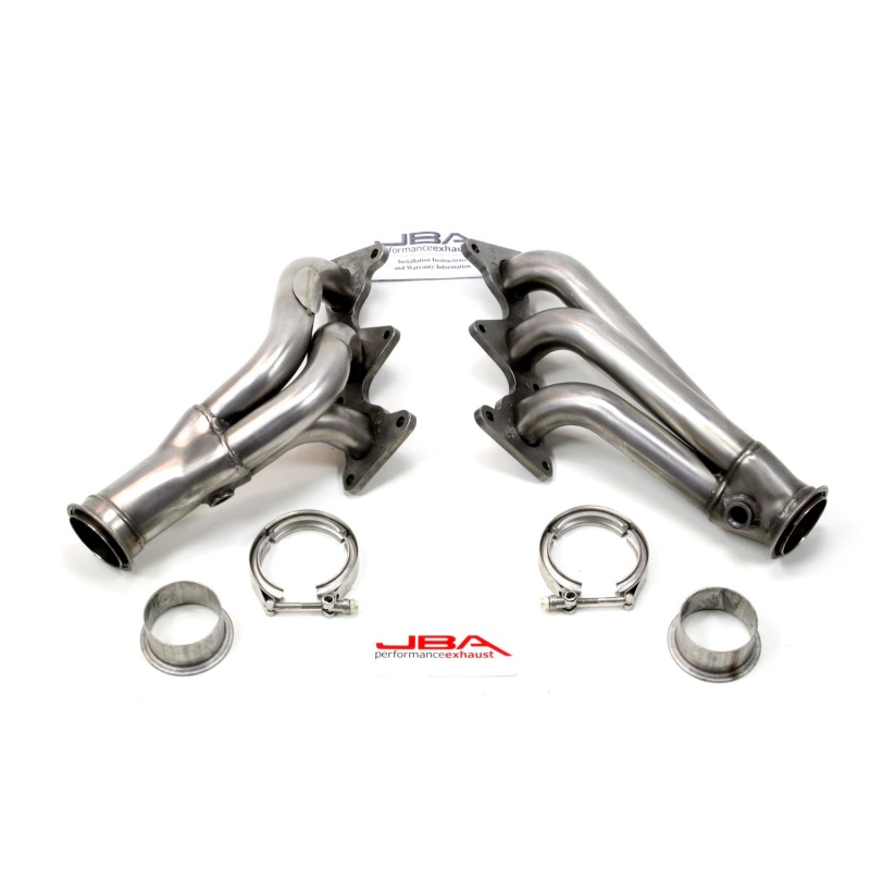 JBA Cat4Ward Header for 2010-2011 Chevrolet Camaro 3.6L V6 - Raw 1-5/8 Inch Primary Stainless Steel - Image 2
