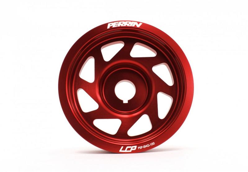 Perrin Performance Lightened Crank Pulley for Subaru Impreza, WRX, and STI - Red (Part PSP-ENG-100RD) - Image 3