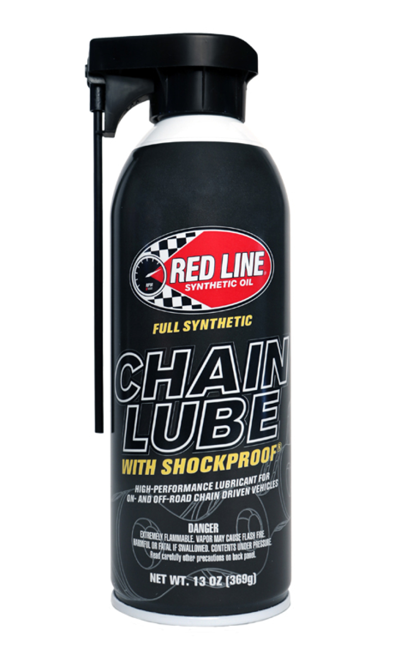 Red Line Chain Lube Aerosol 13oz - High-Performance Lubricant for Motorcycles and Bicycles