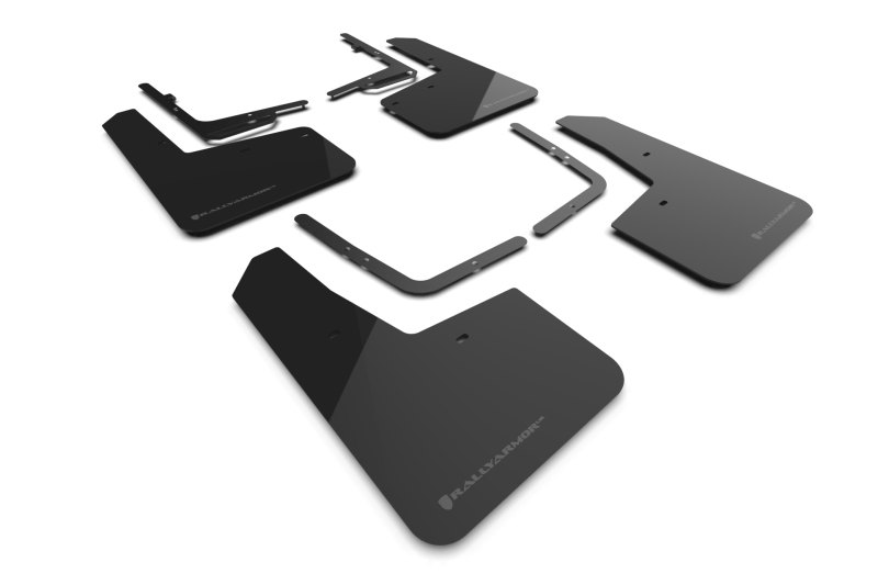 Rally Armor 21-25 Ford F-150 Raptor Gen 3 Black UR Mud Flap with Dark Grey Logo