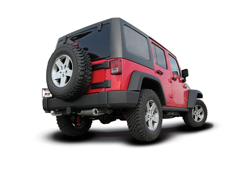 Borla Part 11834 Touring Cat-Back Exhaust System for 2012-2018 Jeep Wrangler 3.6L V6 4WD - Image 5