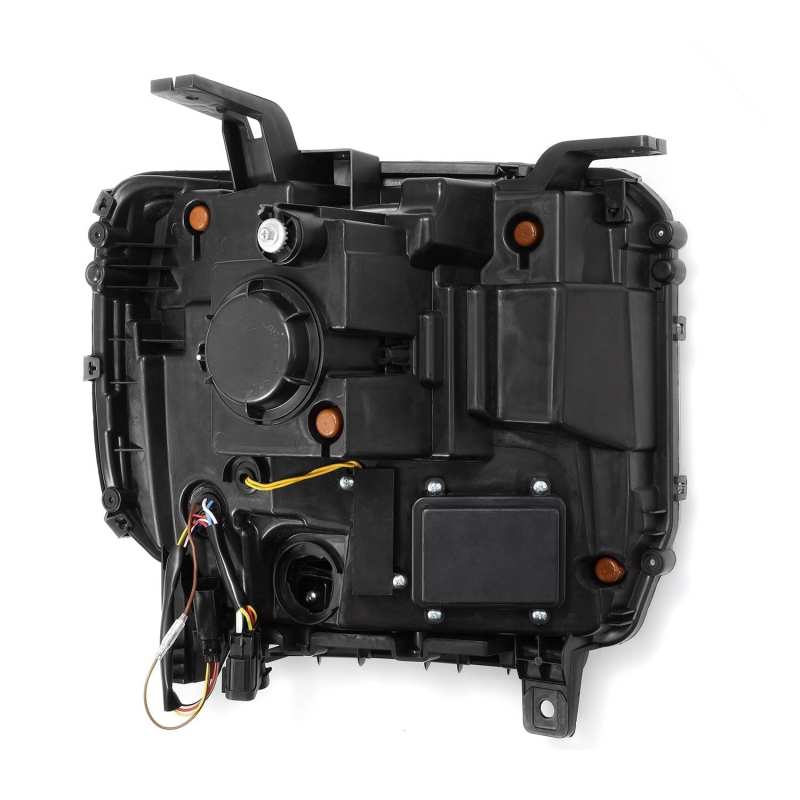 AlphaRex 14-18 GMC Sierra NOVA Series LED Projector Headlights with Plank Style Black Finish and Sequential Signal - Image 3