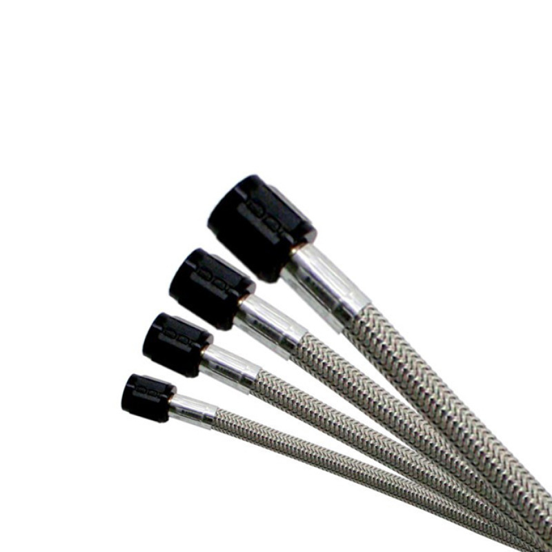 Nitrous Express 6AN 12-inch Black Stainless Steel Braided Hose with Teflon Lining – Part 12012 - Image 5