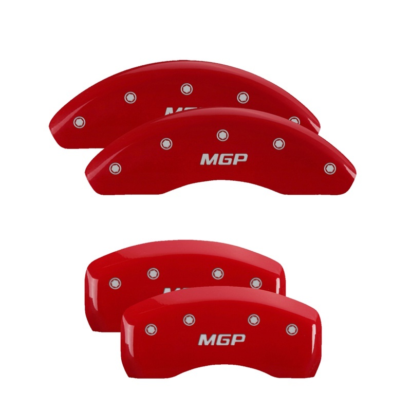 MGP Front Caliper Covers for Ford Fiesta 2011-2017 – Red Powder Coat Engraved with Oval Logo - Image 3