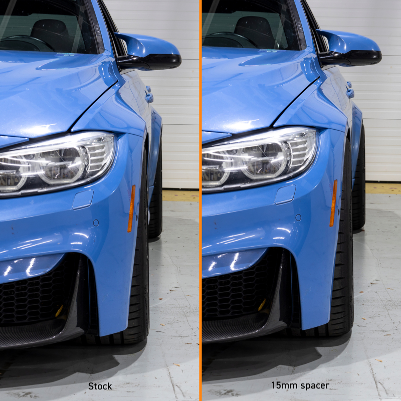 Mishimoto 10mm Wheel Spacers for 5x120 Bolt Pattern, 72.6 Center Bore, M14x1.25 Thread - Black Anodized Aluminum - Image 6