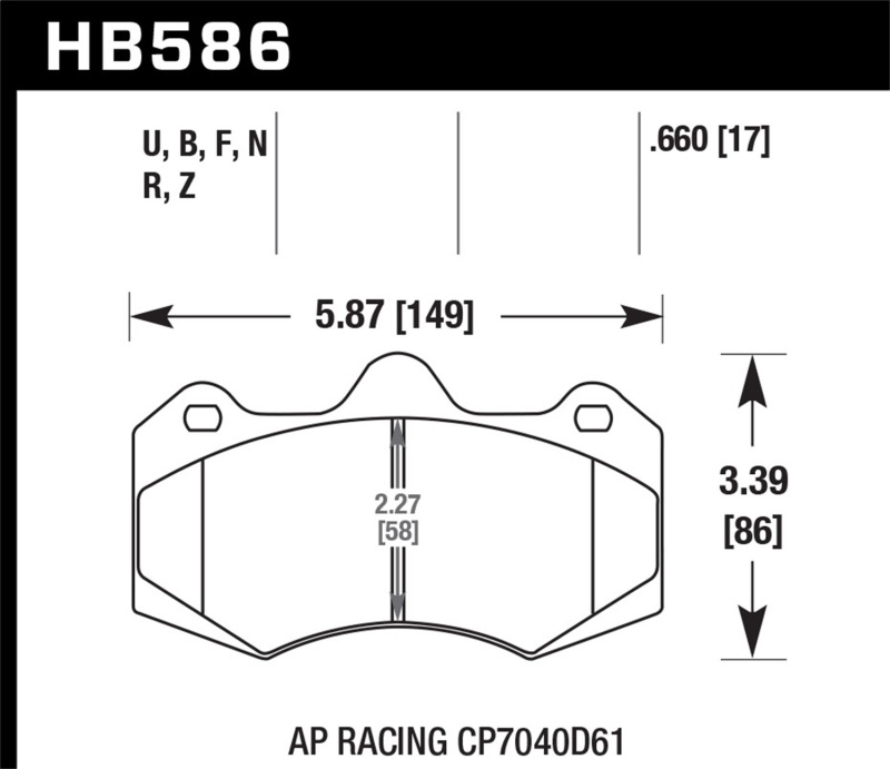 Hawk Performance AP Racing CP7040 Ceramic Street Brake Pads for Enhanced Stopping Power - Image 5