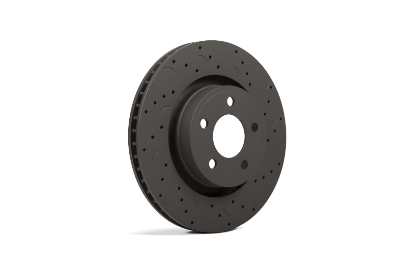 Hawk Performance Talon HTC4051 Rear Cross Drilled and Slotted Brake Rotor for Ford Mustang 2011-2013