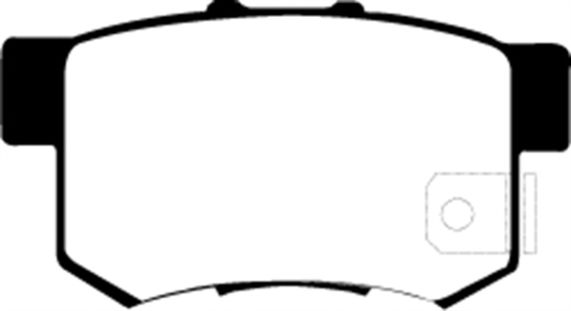 EBC Greenstuff 05-06 Honda CR-V Rear Brake Pads - 4x4 Heavy Duty Disc Pads for Truck and SUV