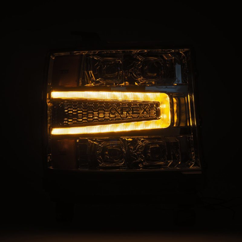 AlphaRex 16-18 Chevy Silverado 1500HD NOVA-Series LED Projector Headlights with Sequential Turn Signals and Daytime Running Lights - Image 4